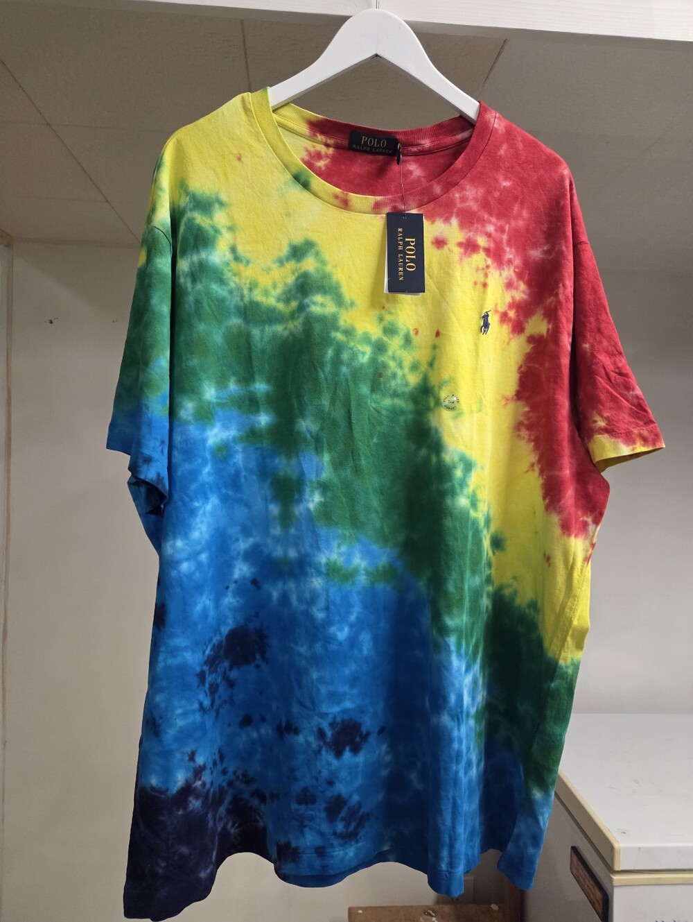 BNWT Ralph Lauren Multicolor Tie-Dye Short Sleeve Crew Neck Tshirt